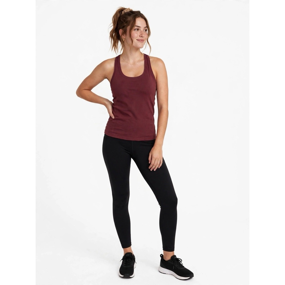 Fabletics Womens Tank Top Small Taupe Activewear Gym Training Fitness Stretch